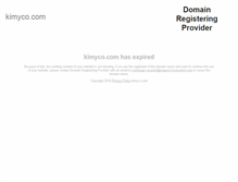 Tablet Screenshot of kimyco.com